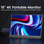 P160A20 16 inch 4K Portable Monitor Gaming Extended Screen, 16 inch 4K