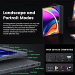 P160A20 16 inch 4K Portable Monitor Gaming Extended Screen, 16 inch 4K