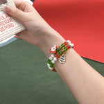 20 mm breites Uhrenarmband mit Weihnachtsperlenkette, passend für Apple Watch 46 mm / 49 mm / 45 mm / 44 mm und 42 mm / 41 mm / 40 mm / 38 mm