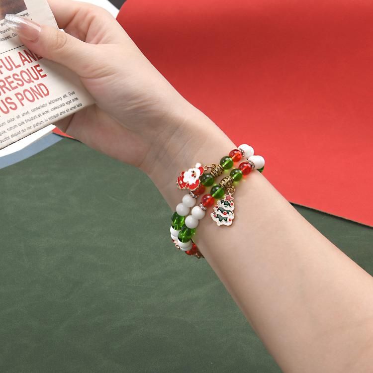 20 mm breites Uhrenarmband mit Weihnachtsperlenkette, passend für Apple Watch 46 mm / 49 mm / 45 mm / 44 mm und 42 mm / 41 mm / 40 mm / 38 mm