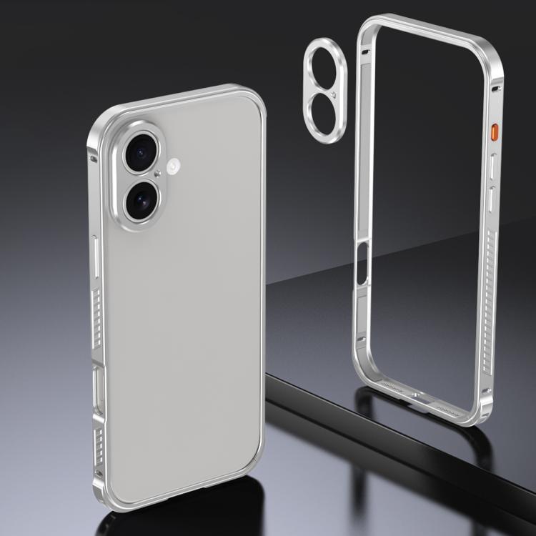غطاء إطار معدني مضاد للانزلاق مزدوج الجوانب مع غطاء عدسة، لهواتف iPhone 17 Pro Max، iPhone 17 Pro، iPhone 17، iPhone 16 Pro Max، iPhone 16 Pro، iPhone 16