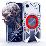 Rotating Bracket MagSafe Hollow Metal Phone Case with Lanyard, For iPhone 17e / 16e, For iPhone 17 Pro Max, For iPhone 17 Pro, For iPhone 17, For iPhone 16 Pro Max, For iPhone 16 Pro, For iPhone 16 Plus, For iPhone 16