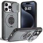 Camshield Rotation Holder MagSafe Phone Case, For iPhone 17 Pro Max, For iPhone 17 Pro, For iPhone 16 Pro Max, For iPhone 16 Pro, For iPhone 16 Plus, For iPhone 16, For iPhone 15 Pro Max, For iPhone 15 Pro