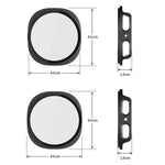 xDfind Tempered Film Integrated Frosted PC Watch Protective Cover, For Samsung Galaxy Watch8 44mm, For Samsung Galaxy Watch8 40mm