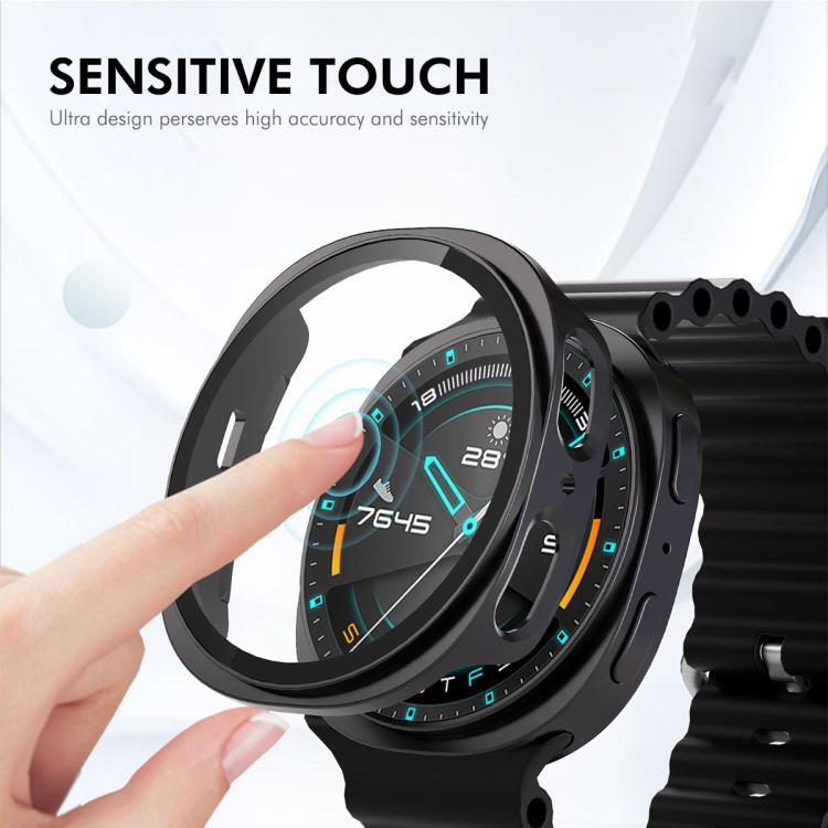 xDfind Tempered Film Integrated Frosted PC Watch Protective Cover, For Samsung Galaxy Watch8 44mm, For Samsung Galaxy Watch8 40mm