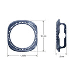 xDfind Single Row Diamond Hollow PC Watch Cover, For Samsung Galaxy Watch Ultra 47mm / Ultra 2025