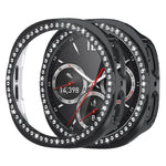xDfind Single Row Diamond Hollow PC Watch Cover, For Samsung Galaxy Watch8 44mm, For Samsung Galaxy Watch8 40mm