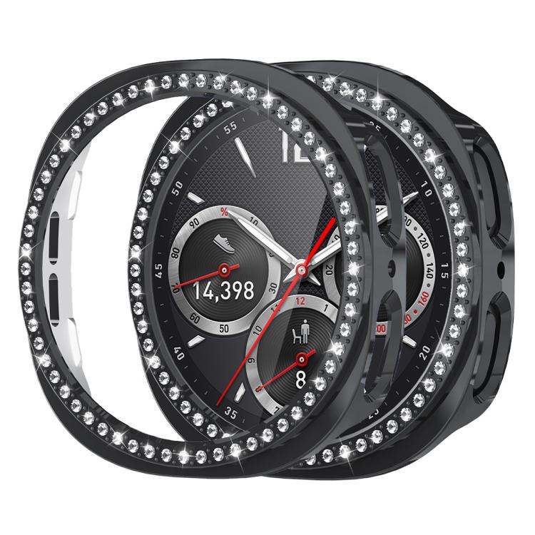 xDfind Single Row Diamond Hollow PC Watch Cover, For Samsung Galaxy Watch8 44mm, For Samsung Galaxy Watch8 40mm