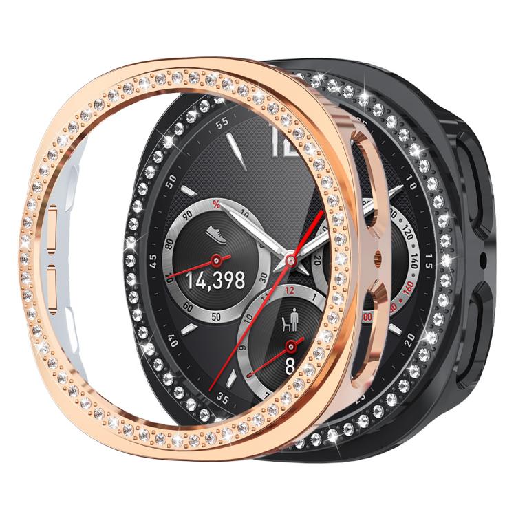 xDfind Single Row Diamond Hollow PC Watch Cover, For Samsung Galaxy Watch8 44mm, For Samsung Galaxy Watch8 40mm
