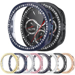 xDfind Single Row Diamond Hollow PC Watch Cover, For Samsung Galaxy Watch8 44mm, For Samsung Galaxy Watch8 40mm