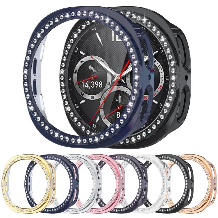 xDfind Single Row Diamond Hollow PC Watch Cover, For Samsung Galaxy Watch8 44mm, For Samsung Galaxy Watch8 40mm