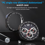 xDfind Single Row Diamond Hollow PC Watch Cover, For Samsung Galaxy Watch8 44mm, For Samsung Galaxy Watch8 40mm
