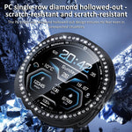 xDfind Single Row Diamond Hollow PC Watch Cover, For Samsung Galaxy Watch8 44mm, For Samsung Galaxy Watch8 40mm