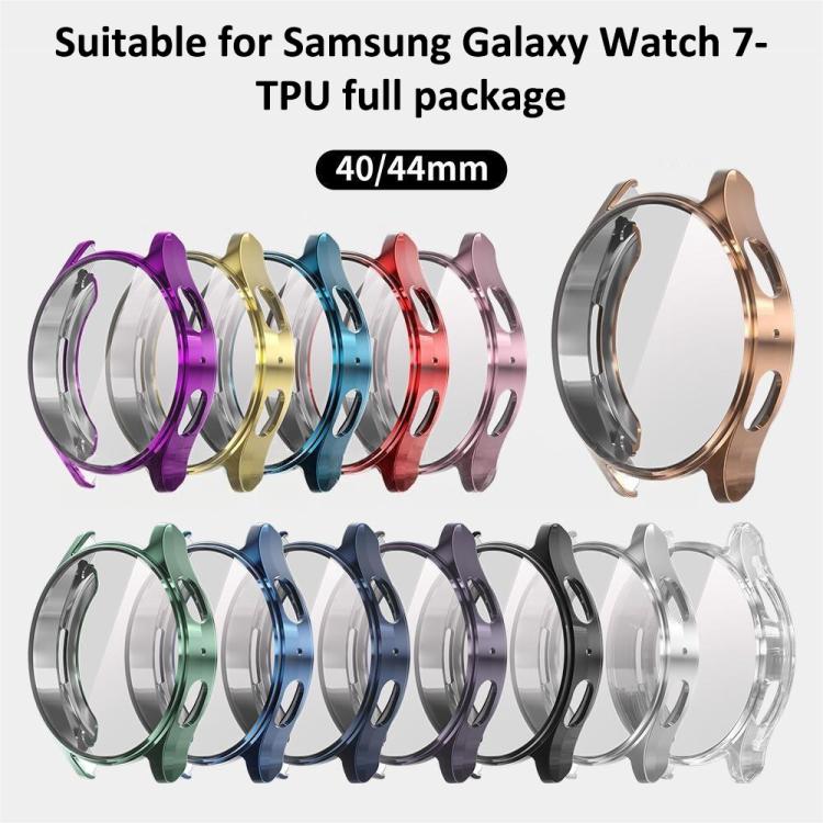 xDfind Tempered Film Integrated TPU Watch Cover, For Samsung Galaxy Watch7 44mm, For Samsung Galaxy Watch7 40mm