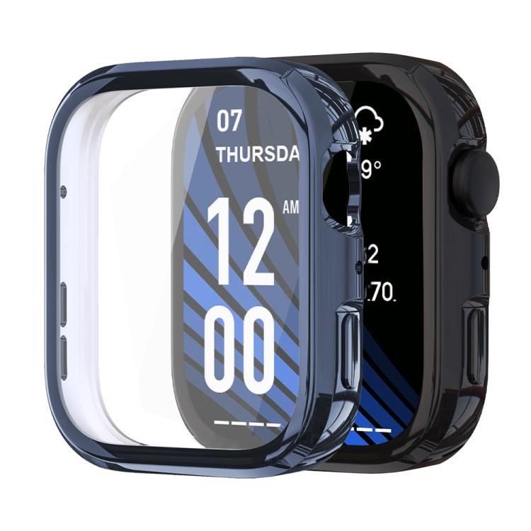 xDfind Plating Tempered Film Integrated TPU Watch Protective Cover, For Huawei Watch Fit 4 Pro, For Huawei Watch Fit 4