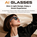 M02 8MP Camera AI Smart Glasses with Photochromic Lenses