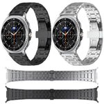 Butterfly Buckle Titanium Alloy Watch Band, For Samsung Galaxy Watch Ultra 47mm / Ultra 2025, For Samsung Galaxy Watch8 / Watch8 Classic