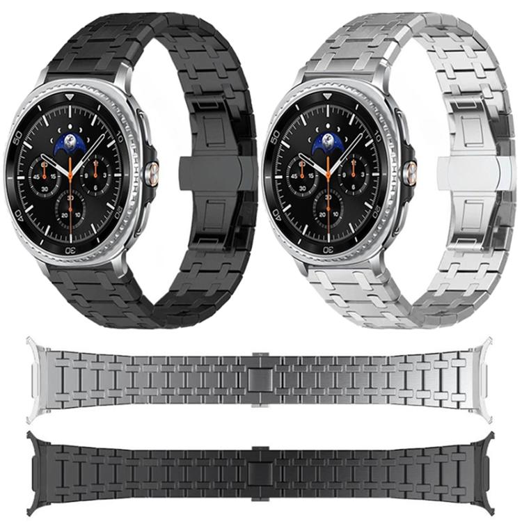 Butterfly Buckle Titanium Alloy Watch Band, For Samsung Galaxy Watch Ultra 47mm / Ultra 2025, For Samsung Galaxy Watch8 / Watch8 Classic