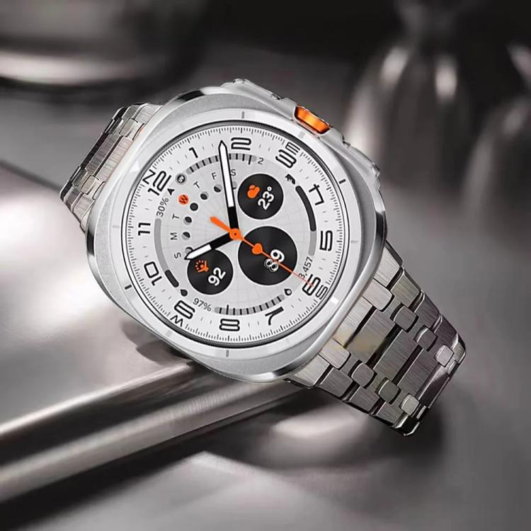 Butterfly Buckle Titanium Alloy Watch Band, For Samsung Galaxy Watch Ultra 47mm / Ultra 2025, For Samsung Galaxy Watch8 / Watch8 Classic