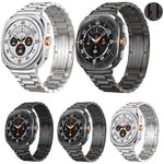 Detachable Three Beads HW Buckle Titanium Alloy Watch Band, For Samsung Galaxy Watch Ultra 47mm / Ultra 2025, For Samsung Galaxy Watch8 / Watch8 Classic