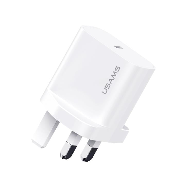USAMS CC227 T65 PD20W USB-C / Type-C Single Port Fast Charger, UK Plug, CC227