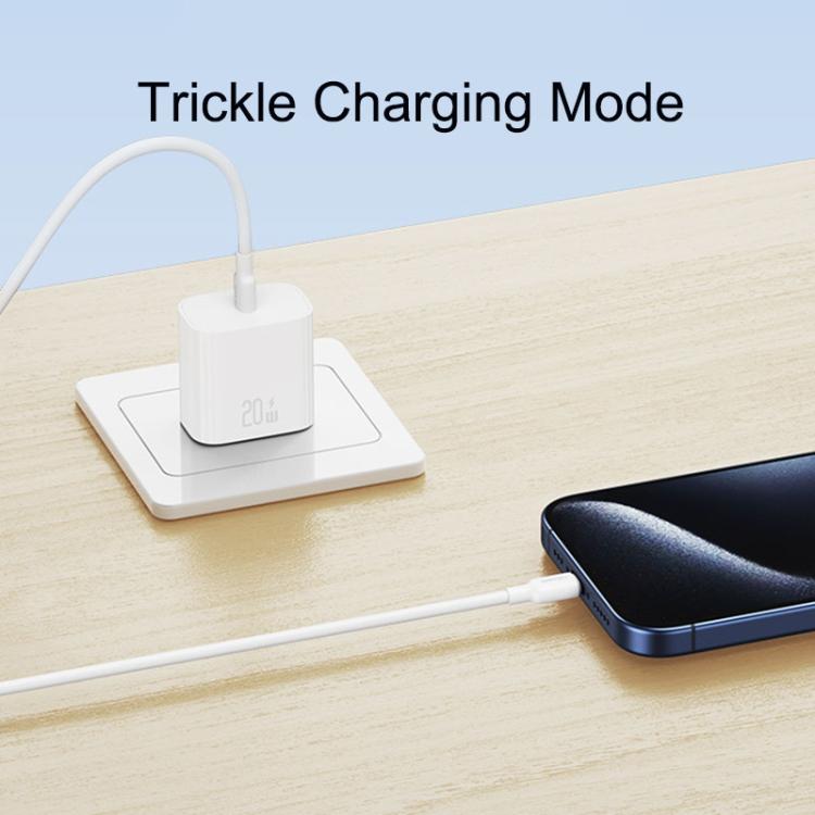 شاحن سريع USB-C / Type-C منفذ واحد USAMS CC228 T65 PD20W، قابس الولايات المتحدة، CC228