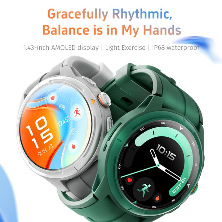 GTR6 1.43 inch AMOLED Screen Urban Runner Smart Watch IP68 Support Heart Rate Monitoring
