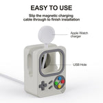 For Apple Watch ZX-ZJ01 Retro Game Console Silicone Charging Stand Base