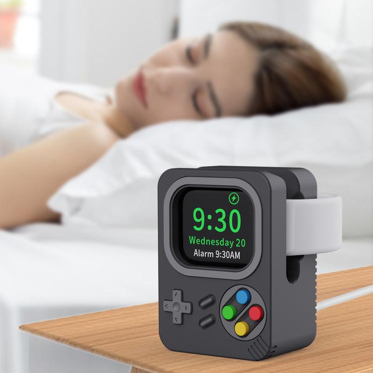 For Apple Watch ZX-ZJ01 Retro Game Console Silicone Charging Stand Base