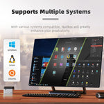 GMK NucBox Windows 10 System Mini PC, Intel Celeron J4125 Quad Core 64bit 14nm 2GHz-2.7GHz, Support WiFi & Bluetooth & RJ45,, 8GB+128GB,EU Plug