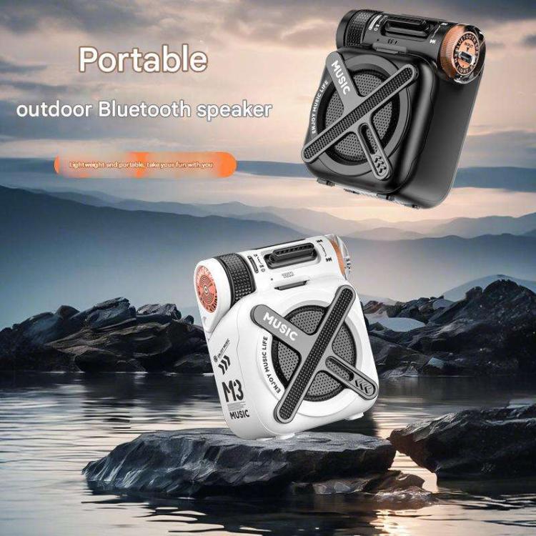 M3 Portable Outdoor Aluminum Alloy Mini Speaker Supports TF Card