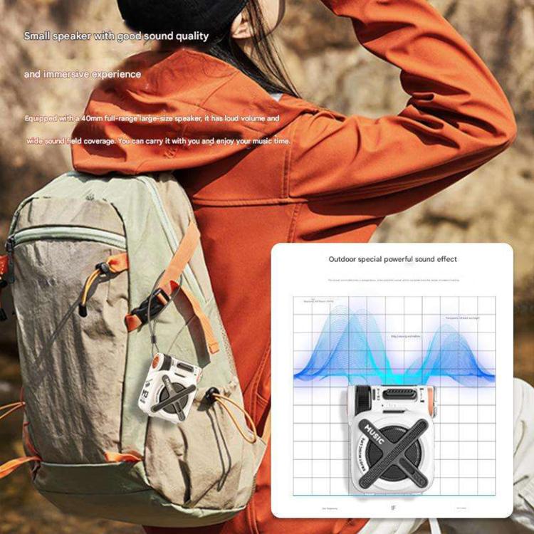 M3 Portable Outdoor Aluminum Alloy Mini Speaker Supports TF Card