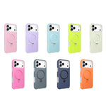 غطاء هاتف حامل MagSafe من السيليكون السائل الهلامي، لهواتف iPhone 16 Pro، iPhone 16، iPhone 15 Pro Max، iPhone 15 Pro، iPhone 15