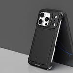 J TRIBE Metal Frameless Card Slot Lens Holder Phone Case, For iPhone 17 Pro Max, For iPhone 17 Pro, For iPhone 17, For iPhone Air, For iPhone 16 Pro Max, For iPhone 16 Pro, For iPhone 15 Pro Max, For iPhone 15 Pro