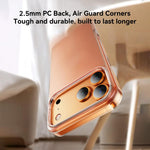 غطاء هاتف من سلسلة JOYROOM ملمس الجلد من TPU+PC، لهواتف iPhone 17 Pro Max، iPhone 17 Pro، iPhone 17، iPhone Air