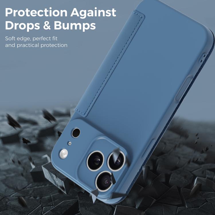 Imitate Liquid Skin Feel Leather Phone Case with Card Slots, For iPhone 17 Pro Max, For iPhone 17 Pro, For iPhone 17, For iPhone Air