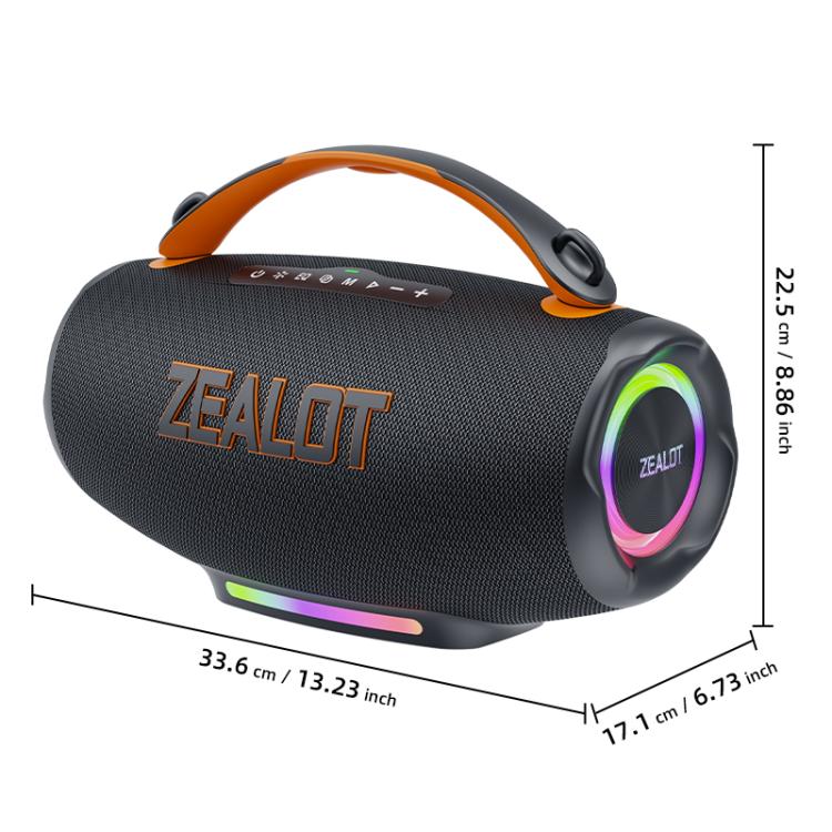 Zealot S167 100W Portable Handheld Outdoor RGB Bluetooth Speaker