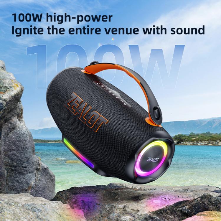 Zealot S167 100W Portable Handheld Outdoor RGB Bluetooth Speaker