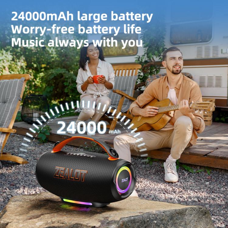 Zealot S167 100W Portable Handheld Outdoor RGB Bluetooth Speaker