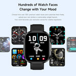 GE52 1.88-inch Full Touch HD Screen BT Call Smart Watch Silicone Strap, Supports Health Monitoring