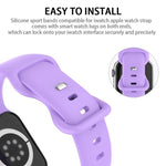 5er-Pack xDfind Silikon-Uhrenarmband mit Schmetterlingsverschluss, passend für Apple Watch 42 / 44 / 45 / 46 / 49 mm, Apple Watch 38 / 40 / 41 / S11 42 mm