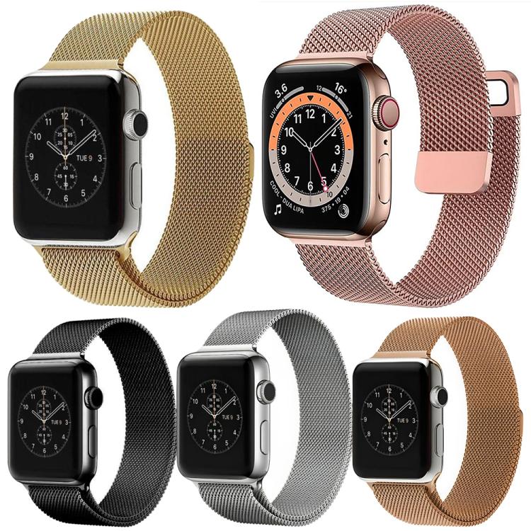 5 Pack xDfind Milanese Loop Magnetic Metal Watch Band, For Apple Watch 42 / 44 / 45 / 46 / 49mm, For Apple Watch 38 / 40 / 41 / S11 42mm