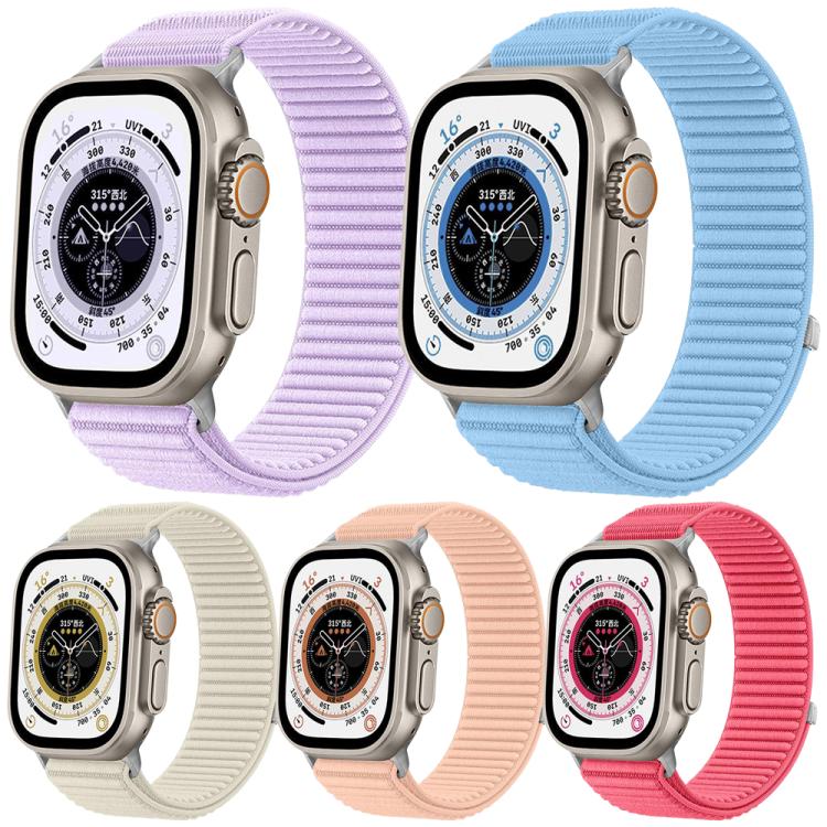 5 Pack xDfind Woven Nylon Hook And Loop Fastener Watch Band, For Apple Watch 42 / 44 / 45 / 46 / 49mm, For Apple Watch 38 / 40 / 41 / S11 42mm