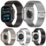 5 Pack xDfind Umbrella Buckle Milanese + Butterfly Buckle Mixed Watch Band, For Apple Watch 42 / 44 / 45 / 46 / 49mm, For Apple Watch 38 / 40 / 41 / S11 42mm