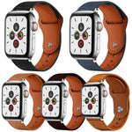 5er-Pack xDfind Nietschließe, Echtleder-Uhrenarmband, für Apple Watch 42 / 44 / 45 / 46 / 49 mm, für Apple Watch 38 / 40 / 41 / S11 42 mm