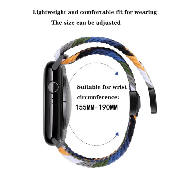 5 Pack xDfind Magnetic Buckle Loop Woven Watch Band, For Apple Watch 42 / 44 / 45 / 46 / 49mm, For Apple Watch 38 / 40 / 41 / S11 42mm