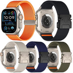 5 Pack xDfind Parachute Buckle Stretch Nylon Watch Band, For Apple Watch 42 / 44 / 45 / 46 / 49mm, For Apple Watch 38 / 40 / 41 / S11 42mm