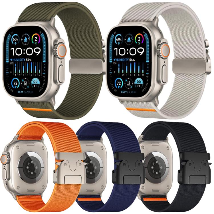 5 Pack xDfind Parachute Buckle Stretch Nylon Watch Band, For Apple Watch 42 / 44 / 45 / 46 / 49mm, For Apple Watch 38 / 40 / 41 / S11 42mm