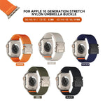 5 Pack xDfind Parachute Buckle Stretch Nylon Watch Band, For Apple Watch 42 / 44 / 45 / 46 / 49mm, For Apple Watch 38 / 40 / 41 / S11 42mm