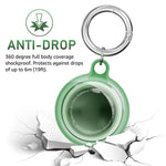 XDcase 2 Pack Full-cover Waterproof TPU Protective Case with Keychain, For AirTag 2nd Gen / 1st Gen